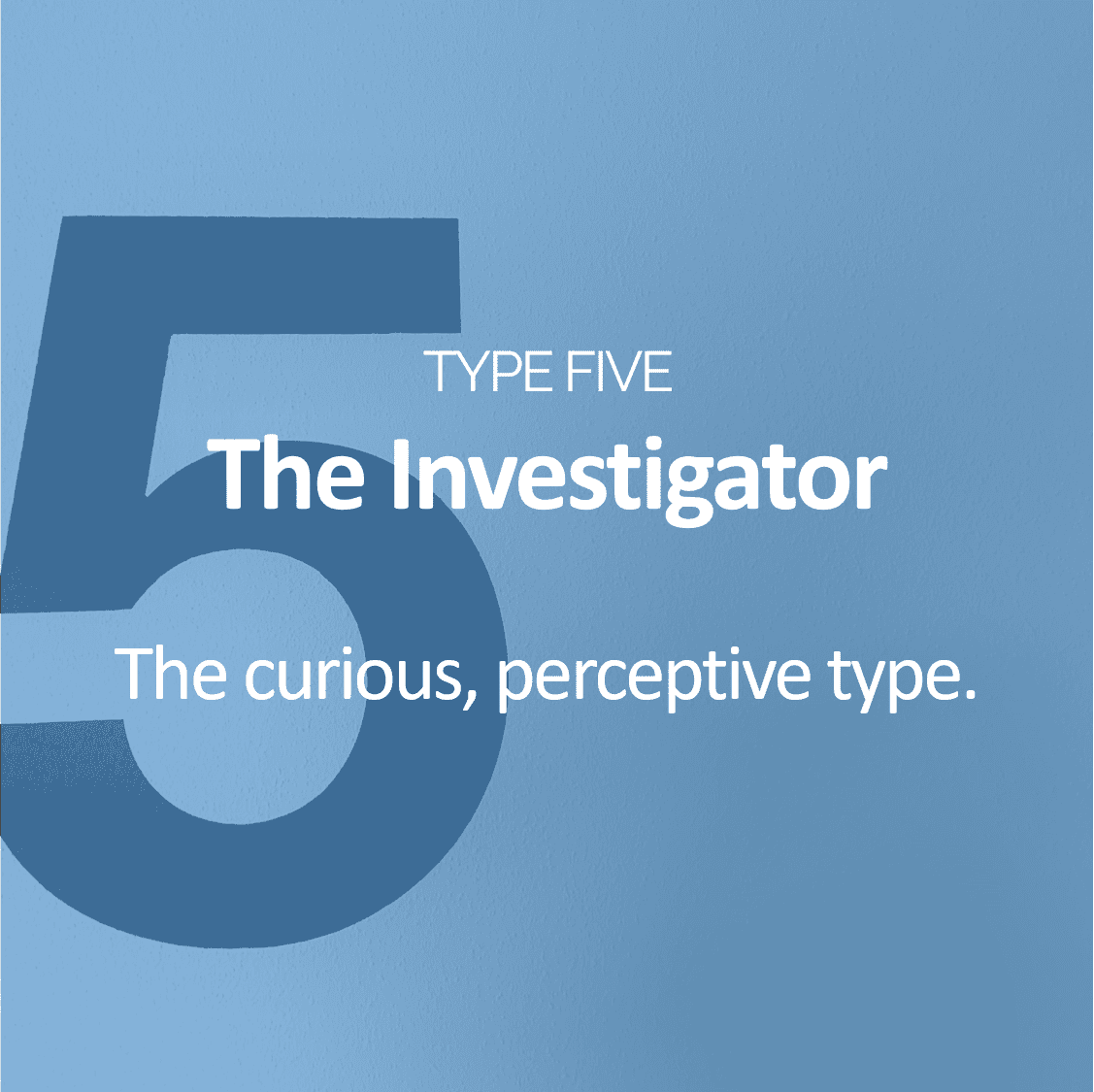 Type Five - The Investigator
